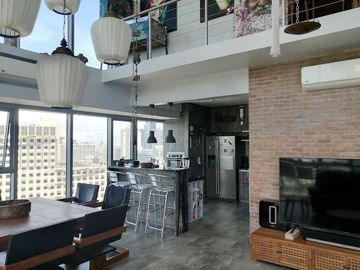 For Sale: Eton Residences Greenbelt Penthouse 3-Bedroom Loft Industrial Condo in Legazpi st. Makati