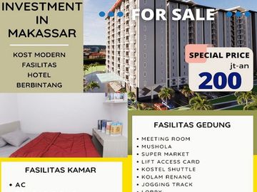 Dijual Kost2an Exclusive Full Furnished Dekat Kampus UNHAS