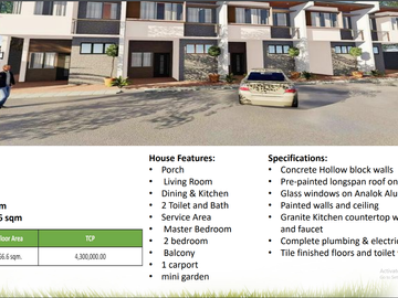 FOR SALE PRE-SELLING 3 BEDROOM 2 STOREY TOWNHOUSE AT MAGHAWAY, TALISAY, CEBU