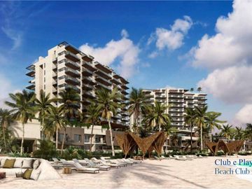 Apartamento vista al mar, marina, club de playa, malecón, pre-construccion, venta Progreso, Yucatan.
