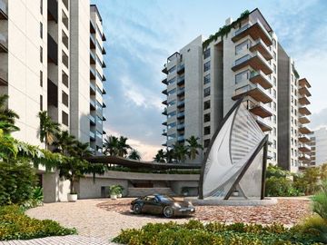 Apartamento vista al mar, marina, club de playa, malecón, pre-construccion, venta Progreso, Yucatan.