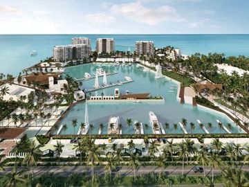 Apartamento vista al mar, marina, club de playa, malecón, pre-construccion, venta Progreso, Yucatan.