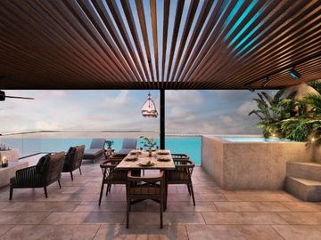 Apartamento vista al mar, marina, club de playa, malecón, pre-construccion, venta Progreso, Yucatan.