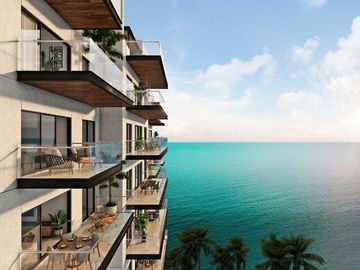 Apartamento vista al mar, marina, club de playa, malecón, pre-construccion, venta Progreso, Yucatan.