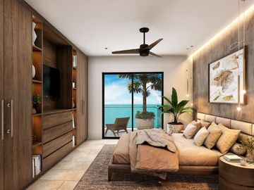 Apartamento vista al mar, marina, club de playa, malecón, pre-construccion, venta Progreso, Yucatan.