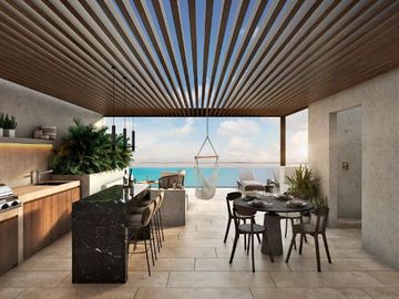 Apartamento vista al mar, marina, club de playa, malecón, pre-construccion, venta Progreso, Yucatan.