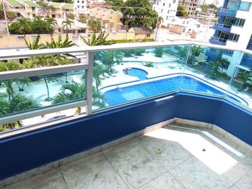 ✅ VENTA DE HERMOSO DEPARTAMENTO CON VISTA ESPECTACULAR TRES DORMITORIOS - QUINTO PISO. (TONSUPA) $59,000.oo