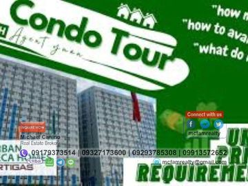 Condo For Sale Near St. Luke's Medical Center Global City Urban Deca Ortigas Rent to Own thru PAG-IBIG, Bank and In-house