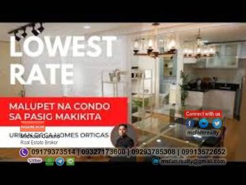 Condo For Sale Near St. Luke's Medical Center Global City Urban Deca Ortigas Rent to Own thru PAG-IBIG, Bank and In-house