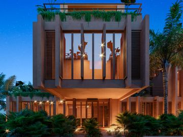 Espectacular villas con penthouse privado frente al mar