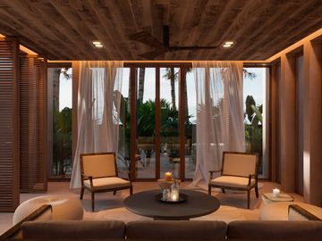 Espectacular villas con penthouse privado frente al mar