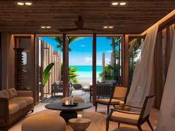 Espectacular villas con penthouse privado frente al mar