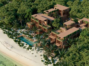 Espectacular villas con penthouse privado frente al mar