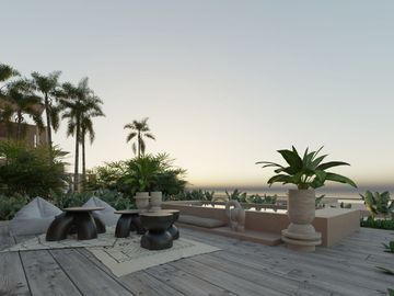 Espectacular villas con penthouse privado frente al mar
