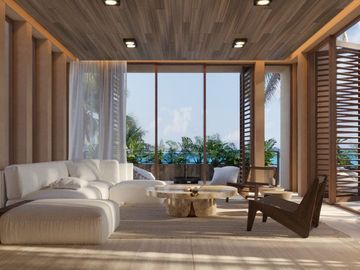 Espectacular villas con penthouse privado frente al mar