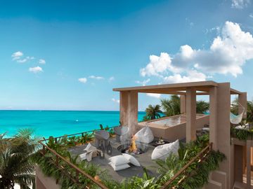 Espectacular villas con penthouse privado frente al mar