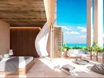 Espectacular villas con penthouse privado frente al mar