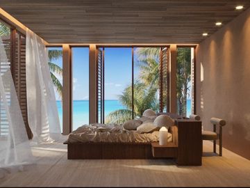 Espectacular villas con penthouse privado frente al mar