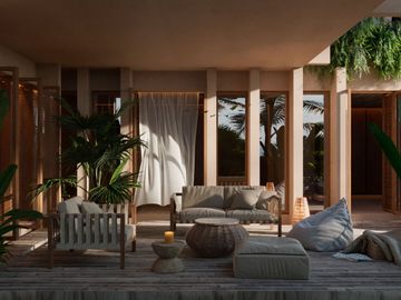 Espectacular villas con penthouse privado frente al mar