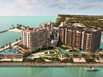 Departamentos De Lujo En Venta En La Playa , Ubicados En Progreso , Merida.