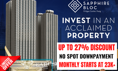 Ortigas Pasig! Affordable Pre-selling Condo for sale at The Sapphire Bloc in Ortigas Pasig Near Adb, Meralco and Medical City