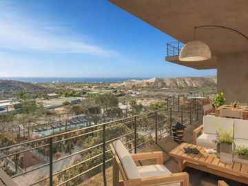 Condo con balcón y alberca, terraza, pre-construcción,  en venta, San José del Cabo