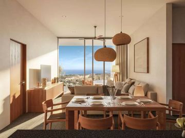 Condo con balcón y alberca, terraza, pre-construcción,  en venta, San José del Cabo