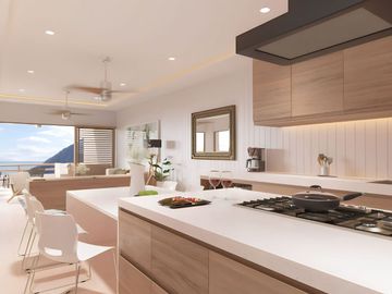 Condo con vista al océano y  alberca privada en venta Huatulco.