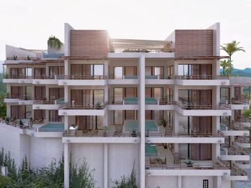 Condo con vista al océano y  alberca privada en venta Huatulco.
