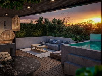 CASA EN VENTA CON ALBERCA PRIVADA Y ROOF GARDEN AL SUR DE CUERNAVACA MORELOS