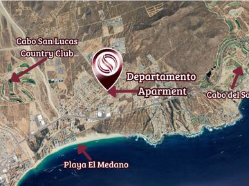 Departamento con alberca,  gym,  parque para niños, pre-construccion,  El Tezal, Cabo San Lucas.