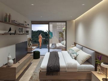 Penthouse con roof top, alberca privada, Range de Golf, pickleball, venta, Playacar, Playa del Carmen.