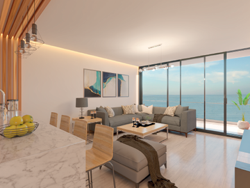 Suite en venta Vista al mar, sector Playa Murciélago, Manta, Ecuador