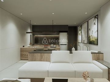 Seaside Serenity: Stylish Apartment Steps from Balangan Beach
