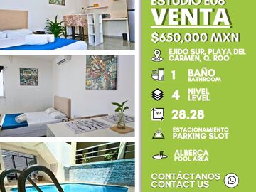 ESTUDIO VENTA PLAYA DEL CARMEN
