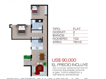 PRE VENTA DEPARTAMENTO, URB. BANCARIOS, JOSE LUIS BUSTAMANTE Y RIVERO