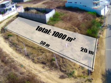 Venta de Terreno esquinero en el sector Punta Blanca, entrada 5, Santa Elena