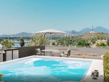 Condominio con jacuzzi, alberca, gimnasio, en venta Puerto los Cabos.
