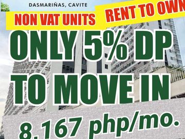 green 2 Residences by SMDC Dasmarinas Cavite for  7800 per month studio unit