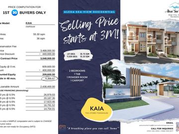 PRESELLING 2 bedrooms townhouse for sale in Alexa Sea View Bgo Cebu