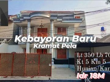 Rumah Luas 350 Kramat Pela Kebayoran Baru