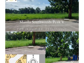 309	sq.m. Lot for Sale at Manila Southwoods Peak V