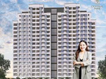 Preselling Prime-Corner 1-bedroom unit with balcony, with maid's room (66 SQM - 3rd floor) in 9 Central Park - First every residential tower in NGC - 
