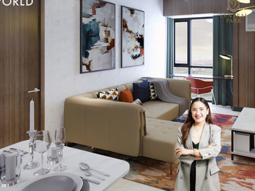 Preselling Prime-Corner 1-bedroom unit with balcony, with maid's room (66 SQM - 3rd floor) in 9 Central Park - First every residential tower in NGC - 