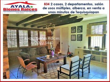 CASA EN VENTA EN QUERETARO. A 20 MINUTOS DE TEQUISQUIAPAN $17,200,000. EL BUEN GUSTO Y LA COMODIDAD EN UN SOLO LUGAR