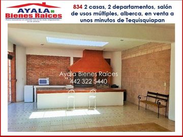 CASA EN VENTA EN QUERETARO. A 20 MINUTOS DE TEQUISQUIAPAN $17,200,000. EL BUEN GUSTO Y LA COMODIDAD EN UN SOLO LUGAR