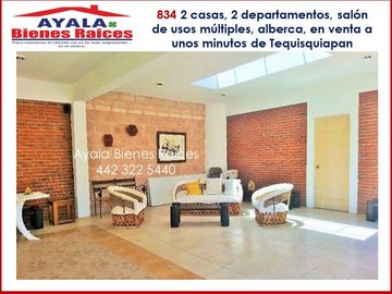 CASA EN VENTA EN QUERETARO. A 20 MINUTOS DE TEQUISQUIAPAN $17,200,000. EL BUEN GUSTO Y LA COMODIDAD EN UN SOLO LUGAR