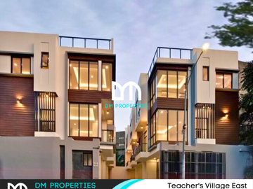 For Sale: 3-Storey Townhouse with Roof Deck in Teacher's Village East, Quezon City