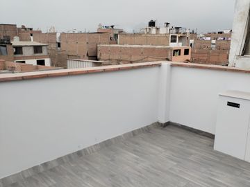 Moderno Departamento frente a Parque, 3 Habitaciones en Los Olivos
