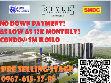 PRE SELLING condo in SM iloilo NO SPOT DOWN promo as low as 12k monthly